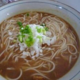 残ったカレーで！お手軽カレーうどん（そうめん）